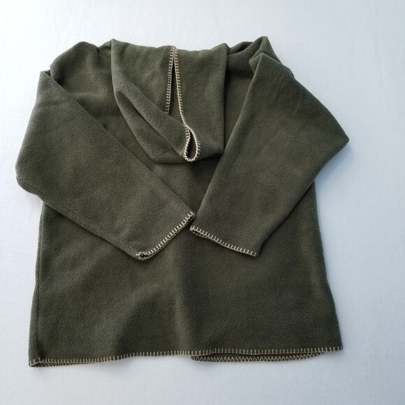 Attraction Sweater Jacket Button Front Green Long Sleeve Large - Picture 8 of 8